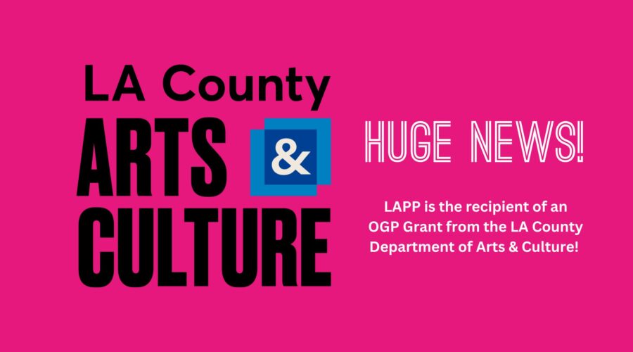 LAPP Receives Department of Arts & Culture Grant