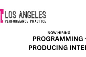 NOW HIRING: PROGRAMMING + PRODUCING INTERN